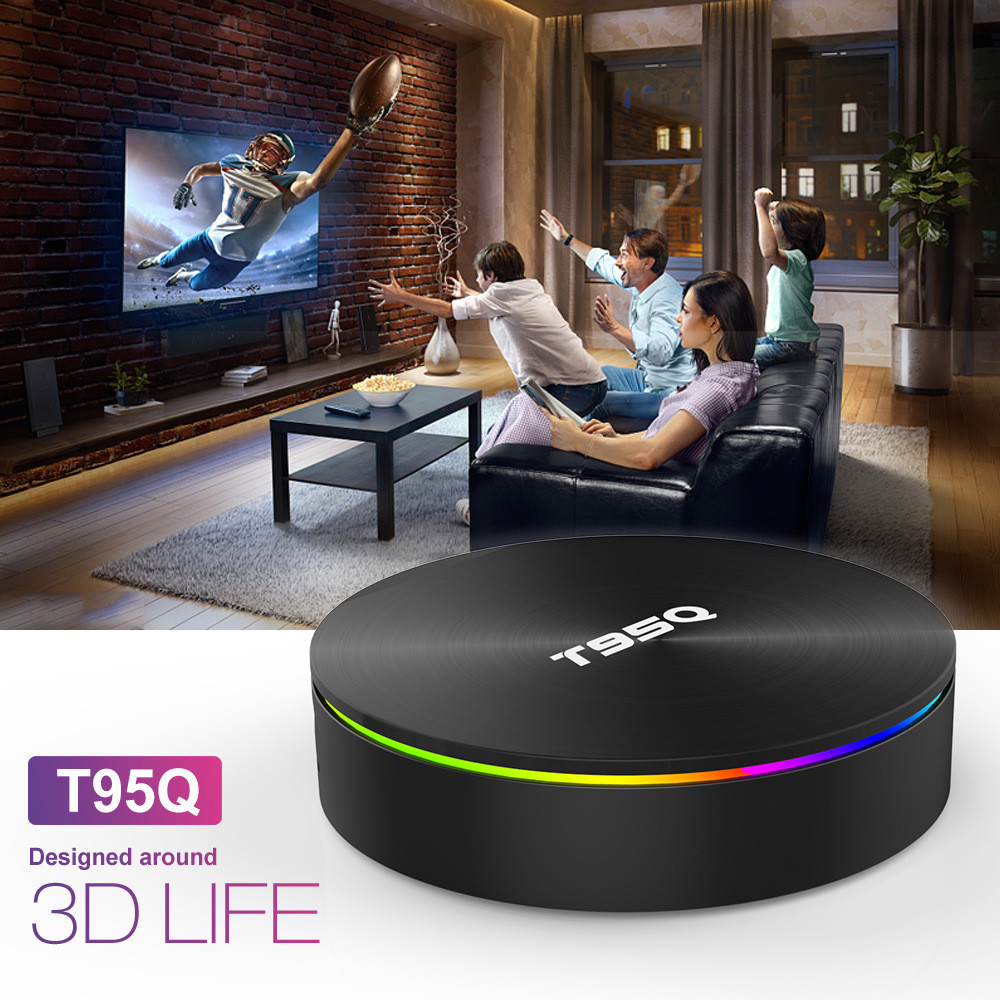T95Q Amlogic S905X2 Quad Core Android 8.1 Smart TV BOX 4G 32G/64G Media Player