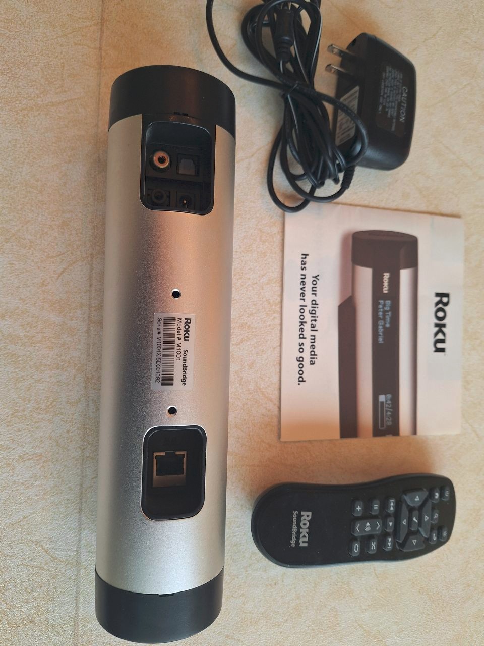 ROKU M1001 SOUNDBRIDGE NETWORK MUSIC PLAYER with Accessories
