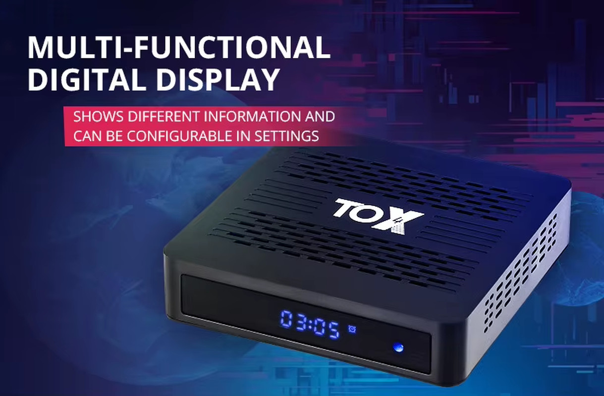 TOX4 Smart TV box RK3528 Android 13 4GB 32GB BT5.0 AV1 1000M LAN 2.4G 5.8G Dual