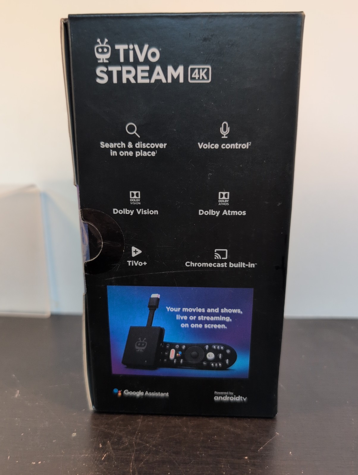 TiVo Stream 4K Media Streamer HDMI Voice Control 2160p Black