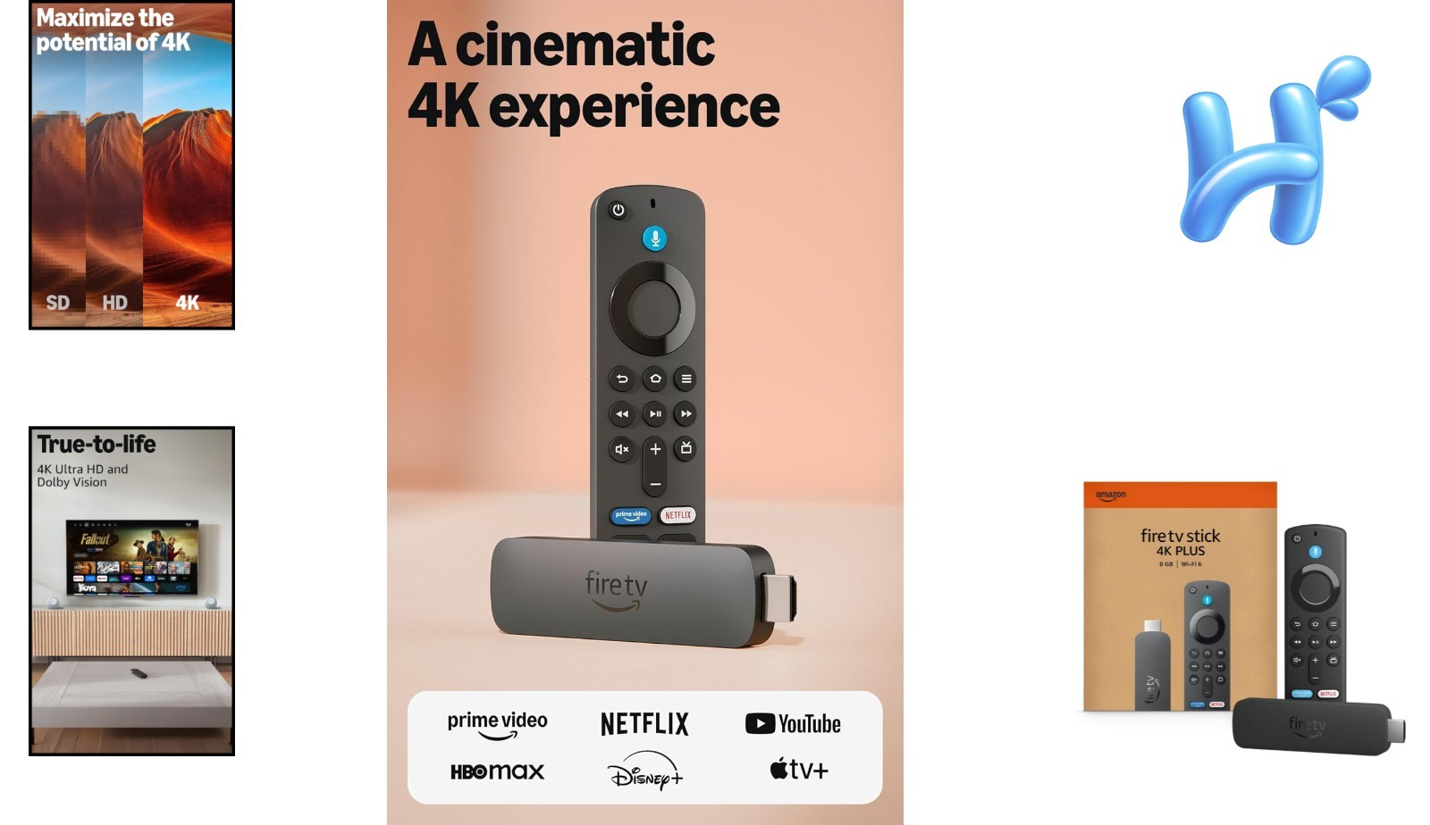 Amazon Fire TV Stick 4K (newest Model) with AI-powered Fire TV Search, Wi-Fi 6