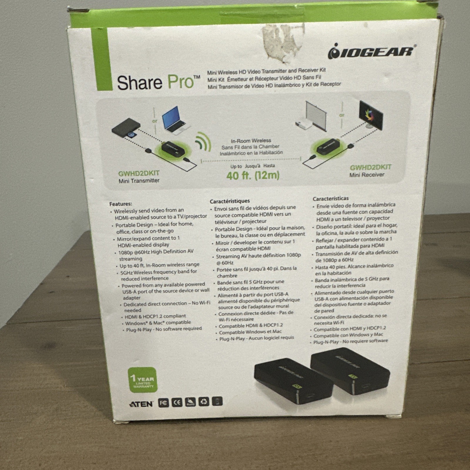 SharePro Mini Wireless HD Video Transmitter and Receiver Kit