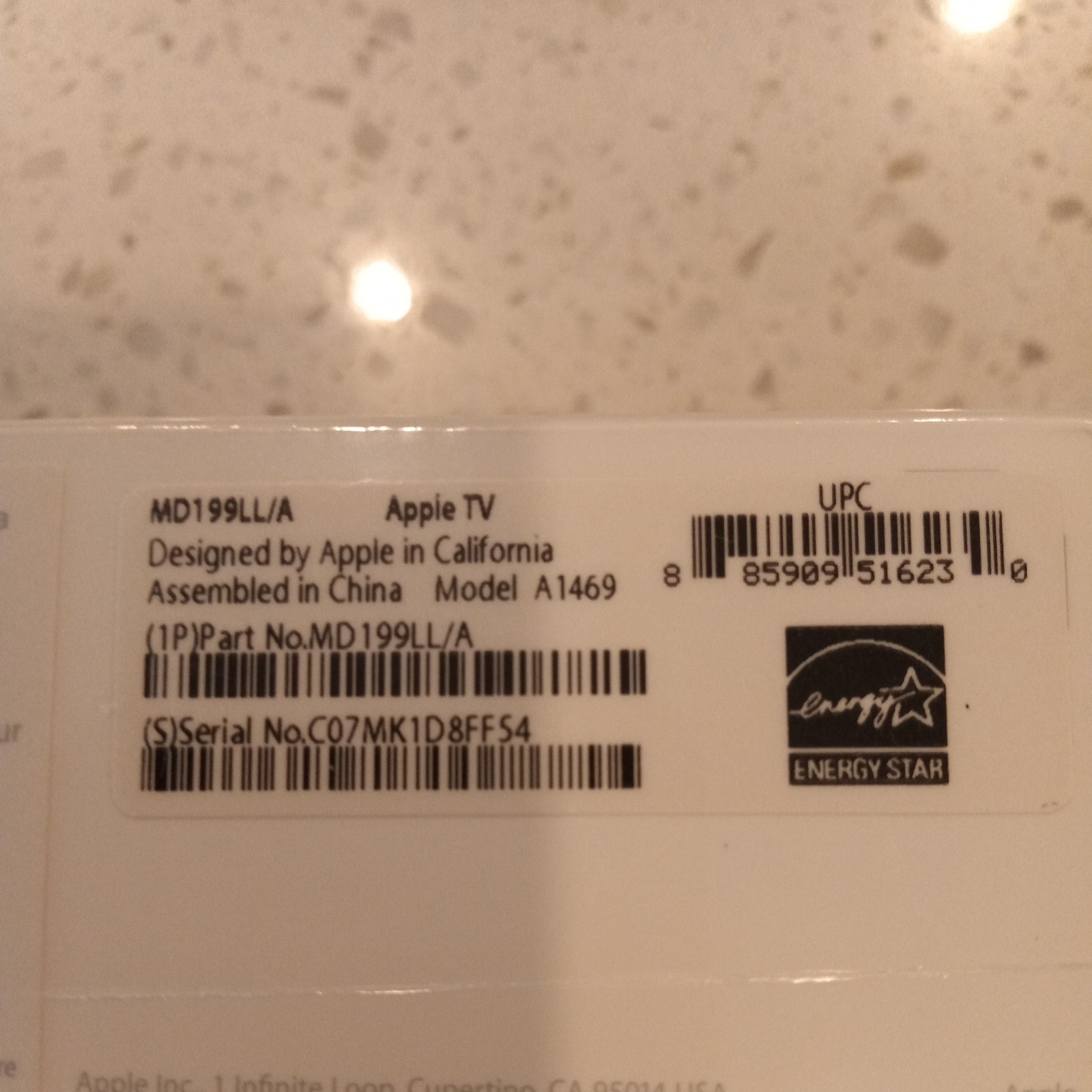 Apple TV 3rd Gen Media Streamer – Black (MD199LL/A) (New in Original Sealed Box)
