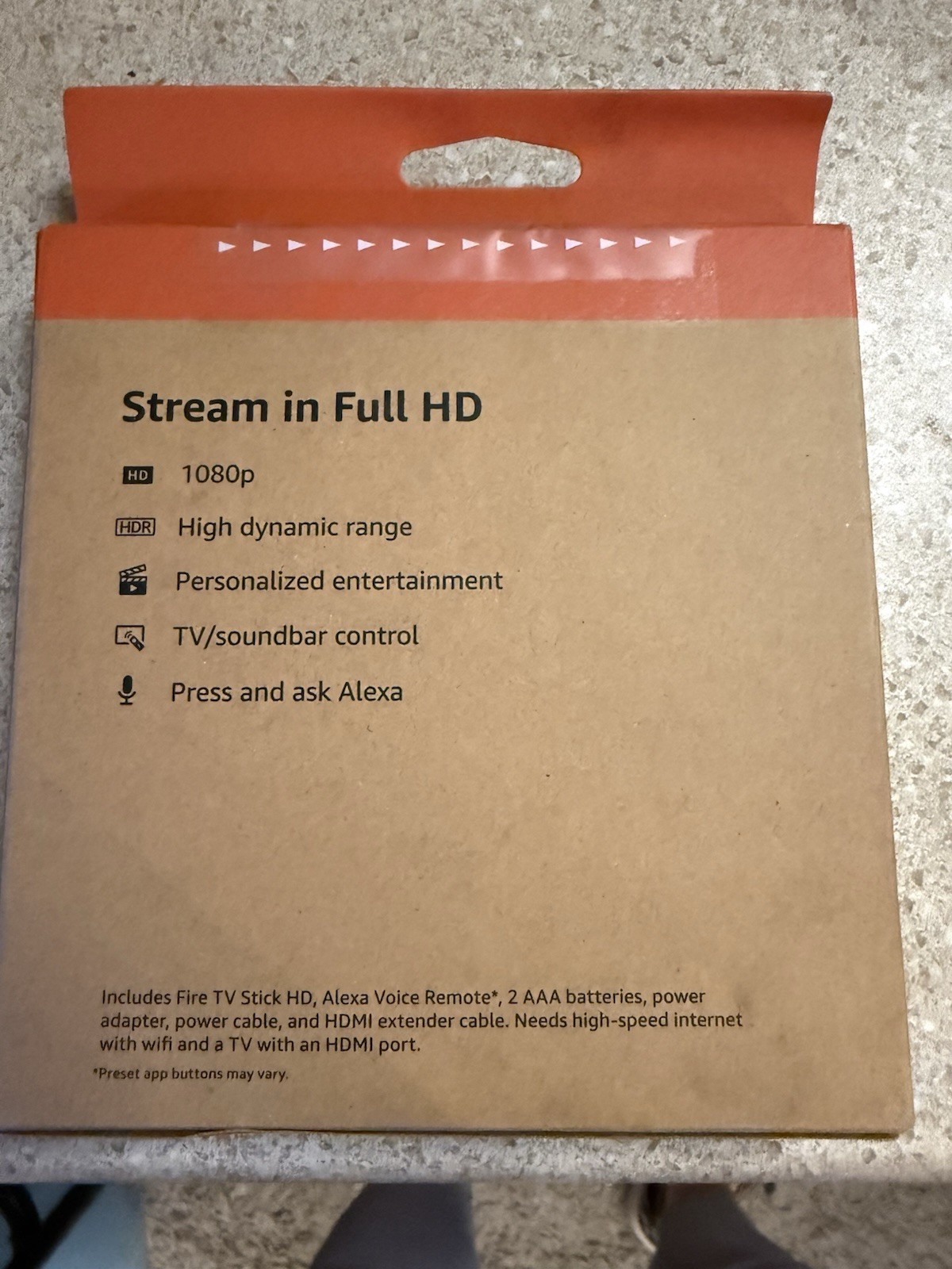 Amazon Fire TV Stick HD 8GB Wi-Fi 5 Streaming Device Black*BRAND NEW*