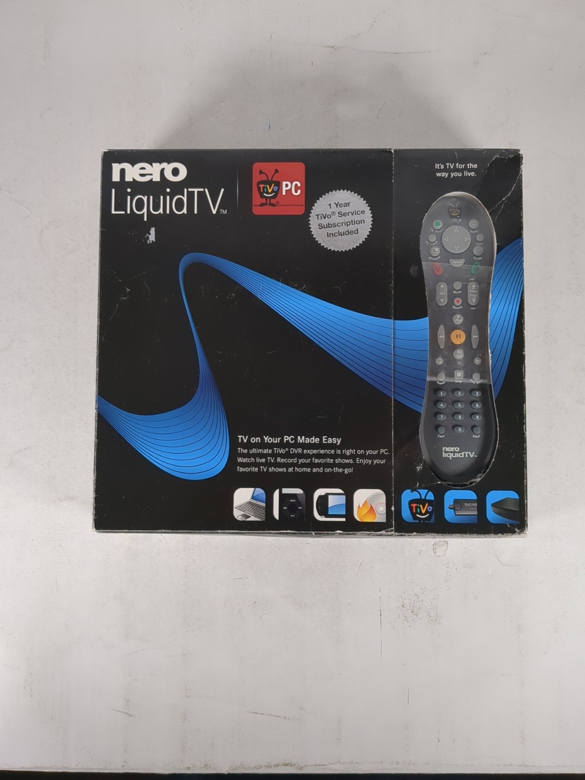 Nero Liquid TV – TIVO PC – TV on Your PC Made Easy – New, Open Box