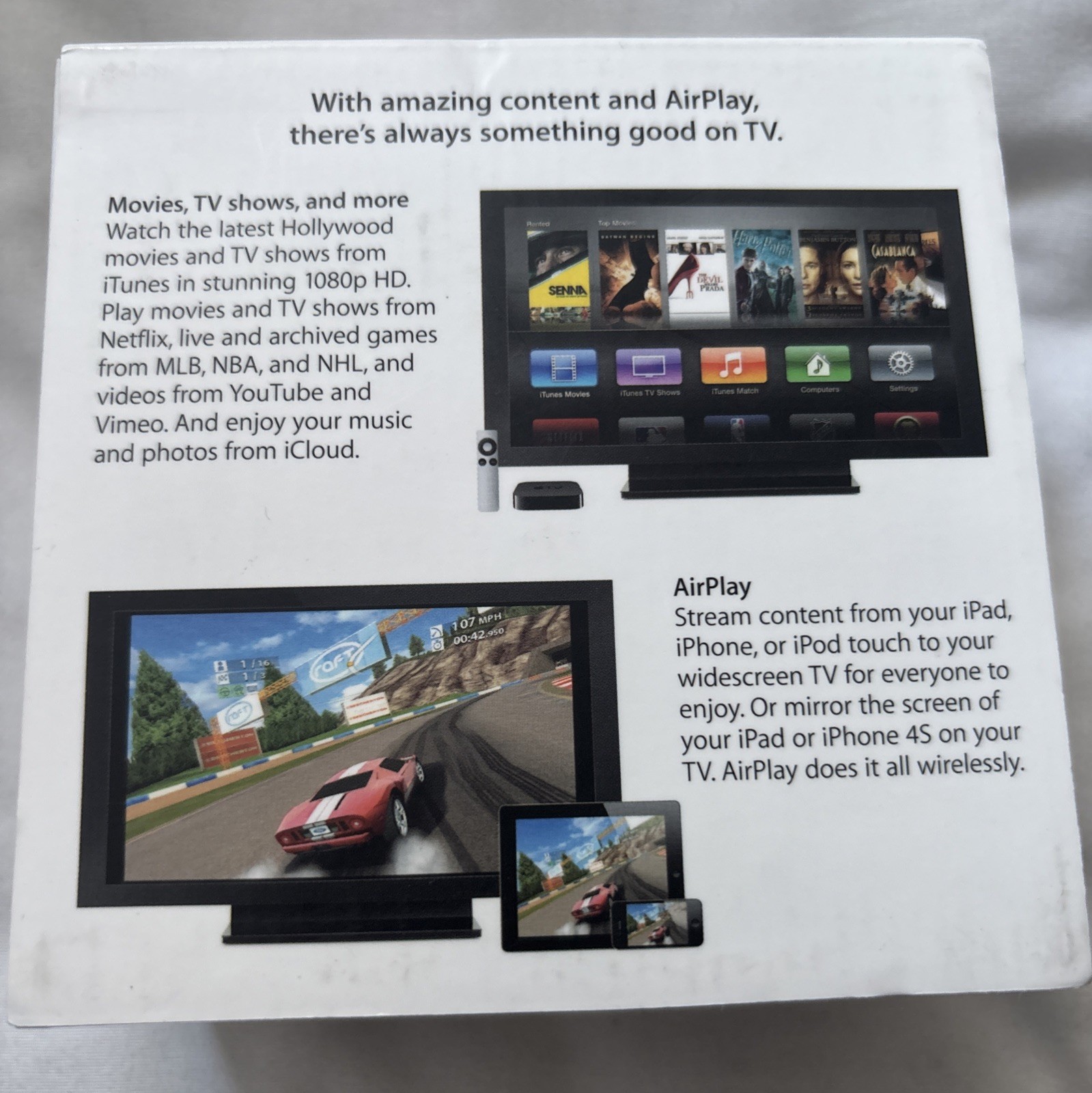 Apple TV 3rd Generation MD199LL/A Brand New Factory Sealed A1469 NOS