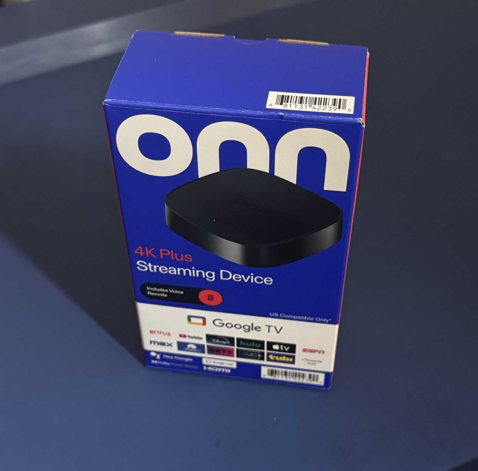 ONN 4K PLUS STREAMING BOX – GOOGLE TV – ULTRA FAST – 16GB Storage – 2 GB Ram