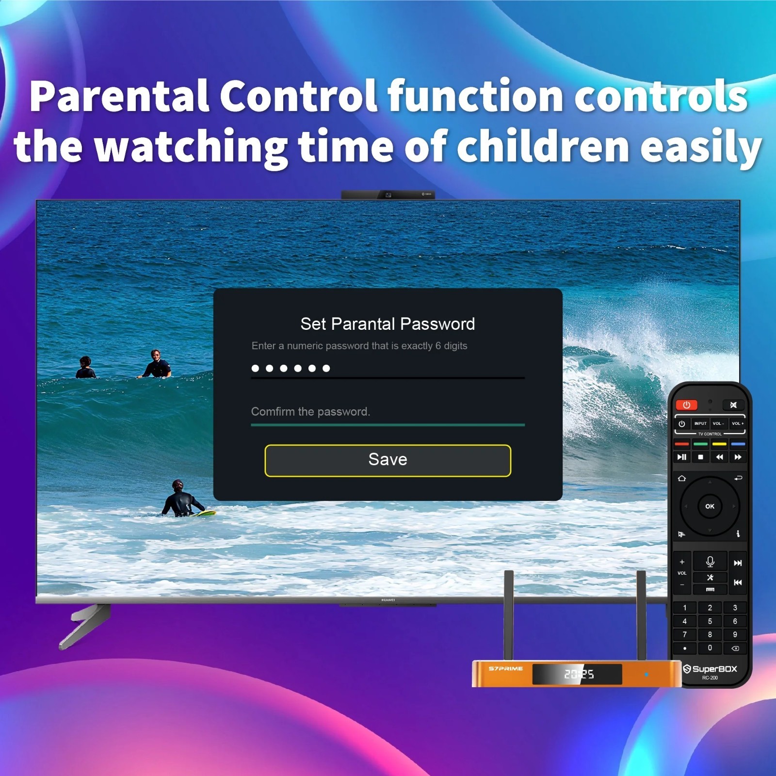 SuperBox Media Streamers S7 PRIME 6K UHD | Android 12 | 128GB | Time Shift-7 DAY