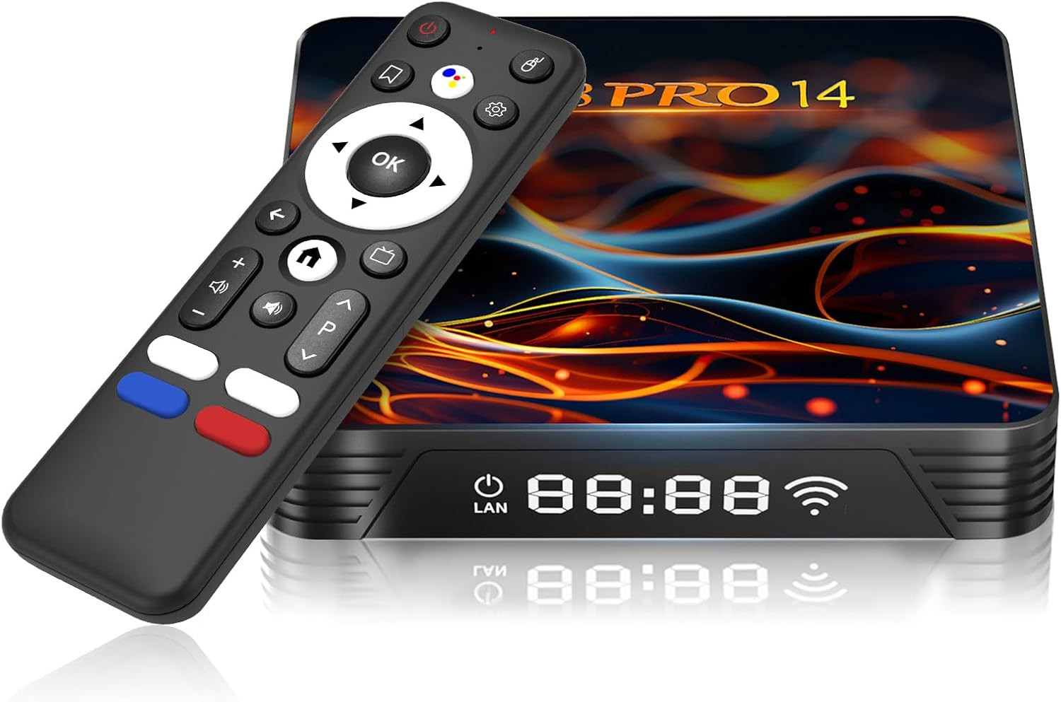 Android TV Box 2026, Android 14 TV Box 2GB 16GB Support 4K 6K 8K Wifi 6, Smart B