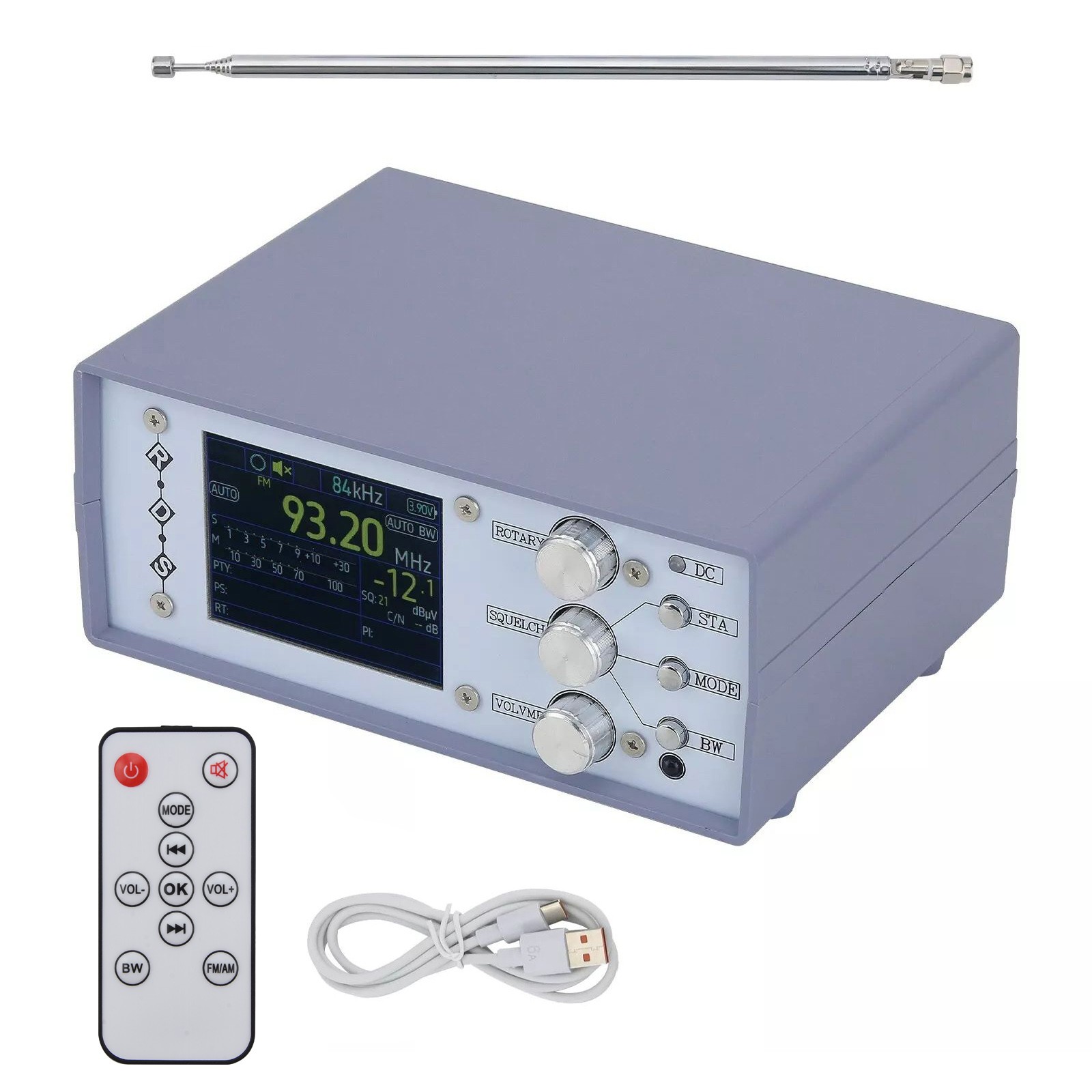 TEF6686 Desktop Radio DSP RDS AM FM LW MW SW Full Band Radio with Speaker