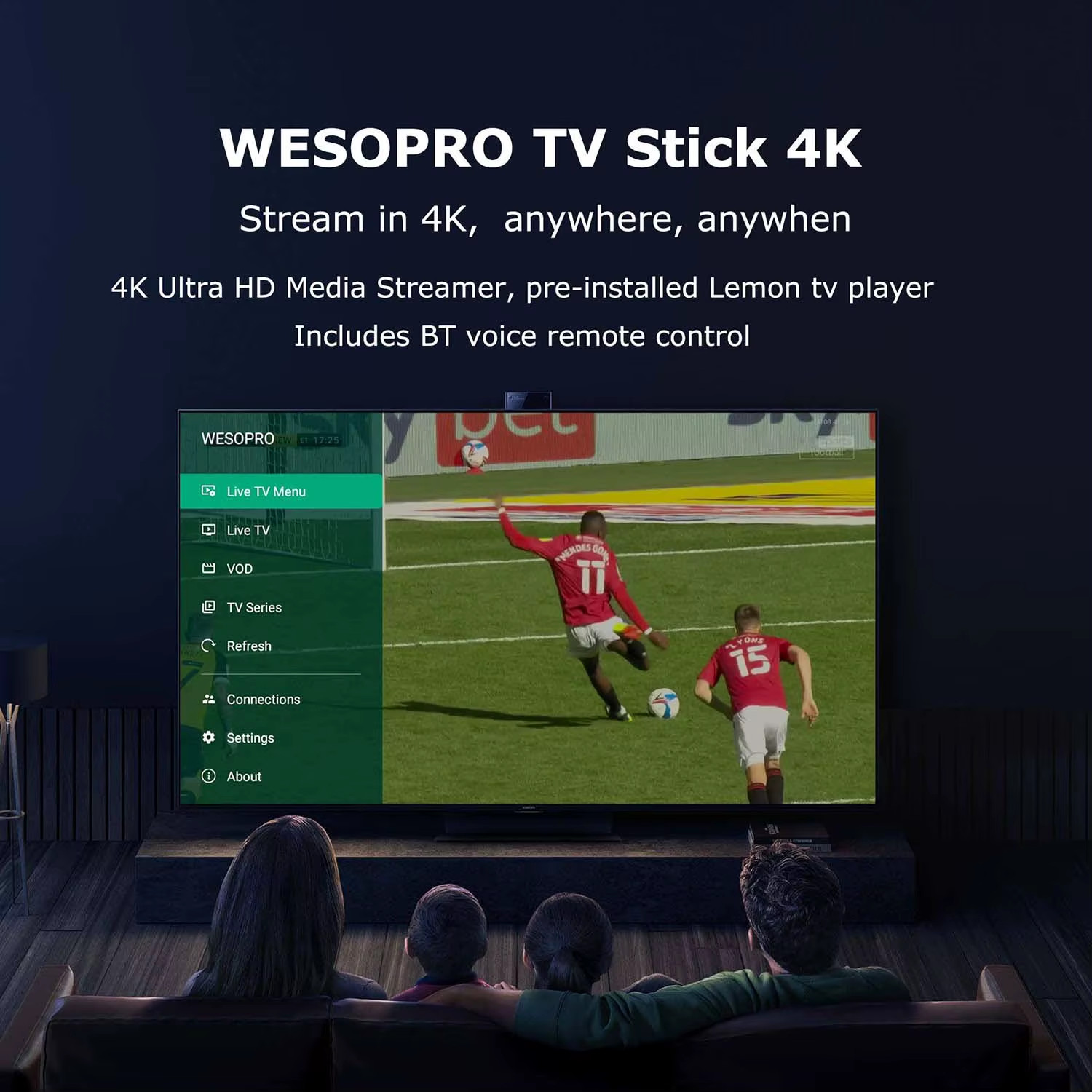 TV Stick G2 Android 12 Smart TV Dongle 2GB RAM 16GB ROM 2.4GHz 5.0GHz Wifi 6 BT5