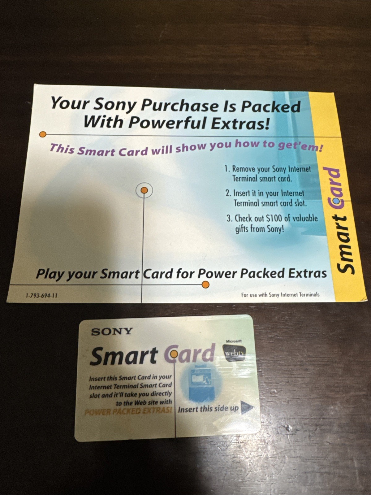 Sony INT-W250 Microsoft WebTV 1999 Smart card Chip Only very rare