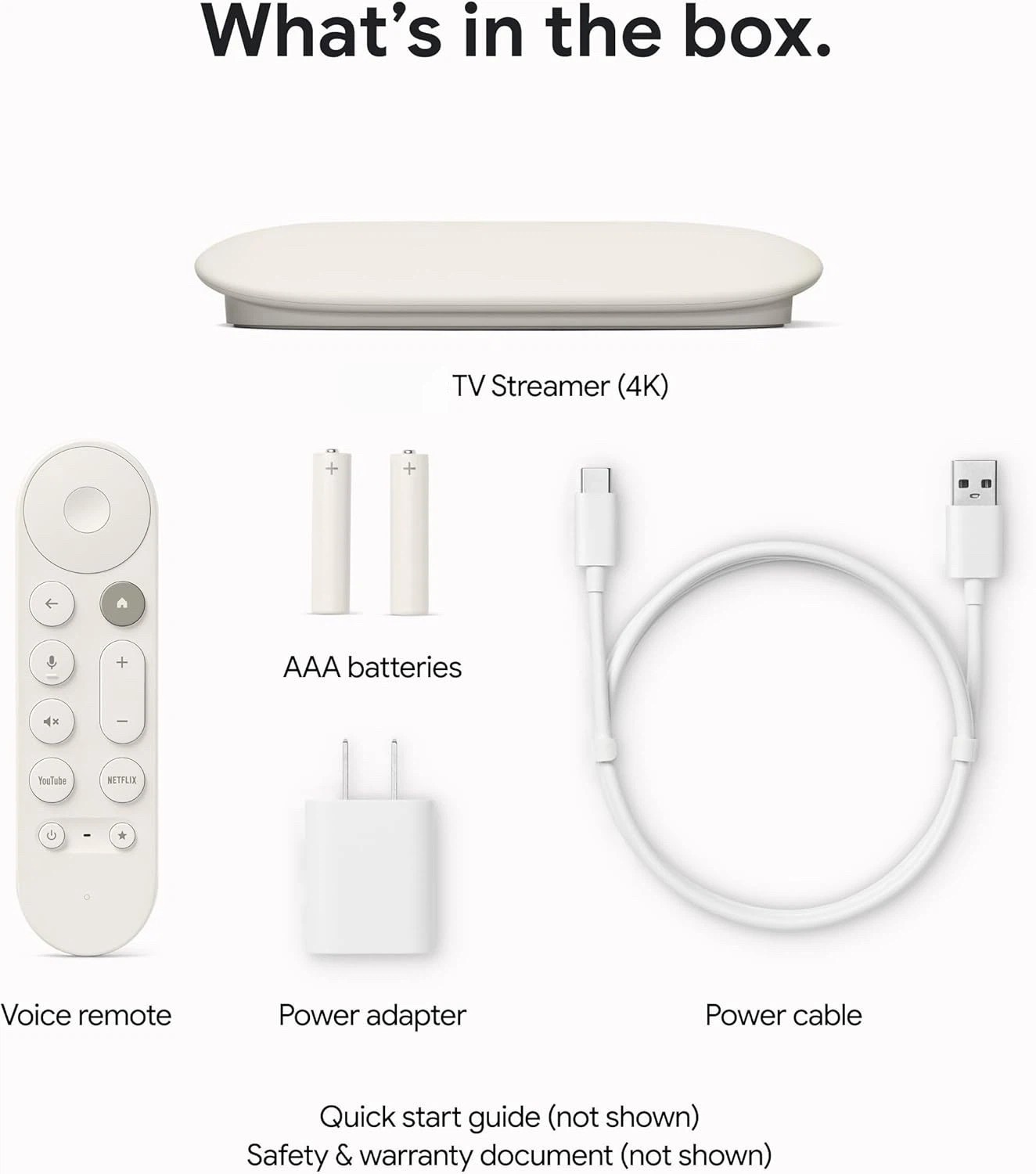 NEW SEALED Google TV Streamer 4K w/ Voice Remote 32GB Porcelain GRS6B LATEST