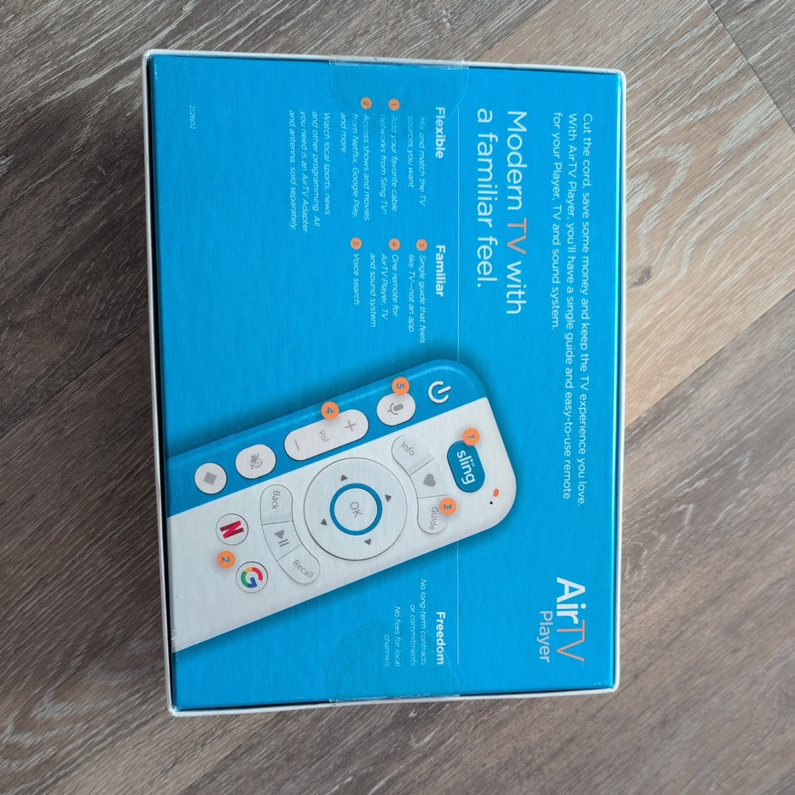 AirTV Player New In Box , Google Play, Netflix, Sling, Streaming Device
