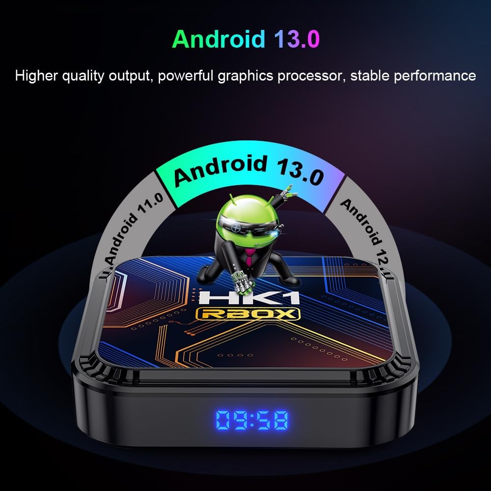 Android Box 2026, Android 13.0 TV Box with 3D 8K 4GB RAM 64GB ROM RK3528 Quad…
