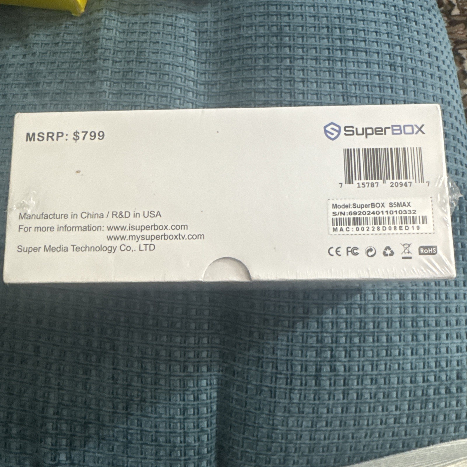 SuperBOX S5 Max Smart Media Player For Android 12 6K