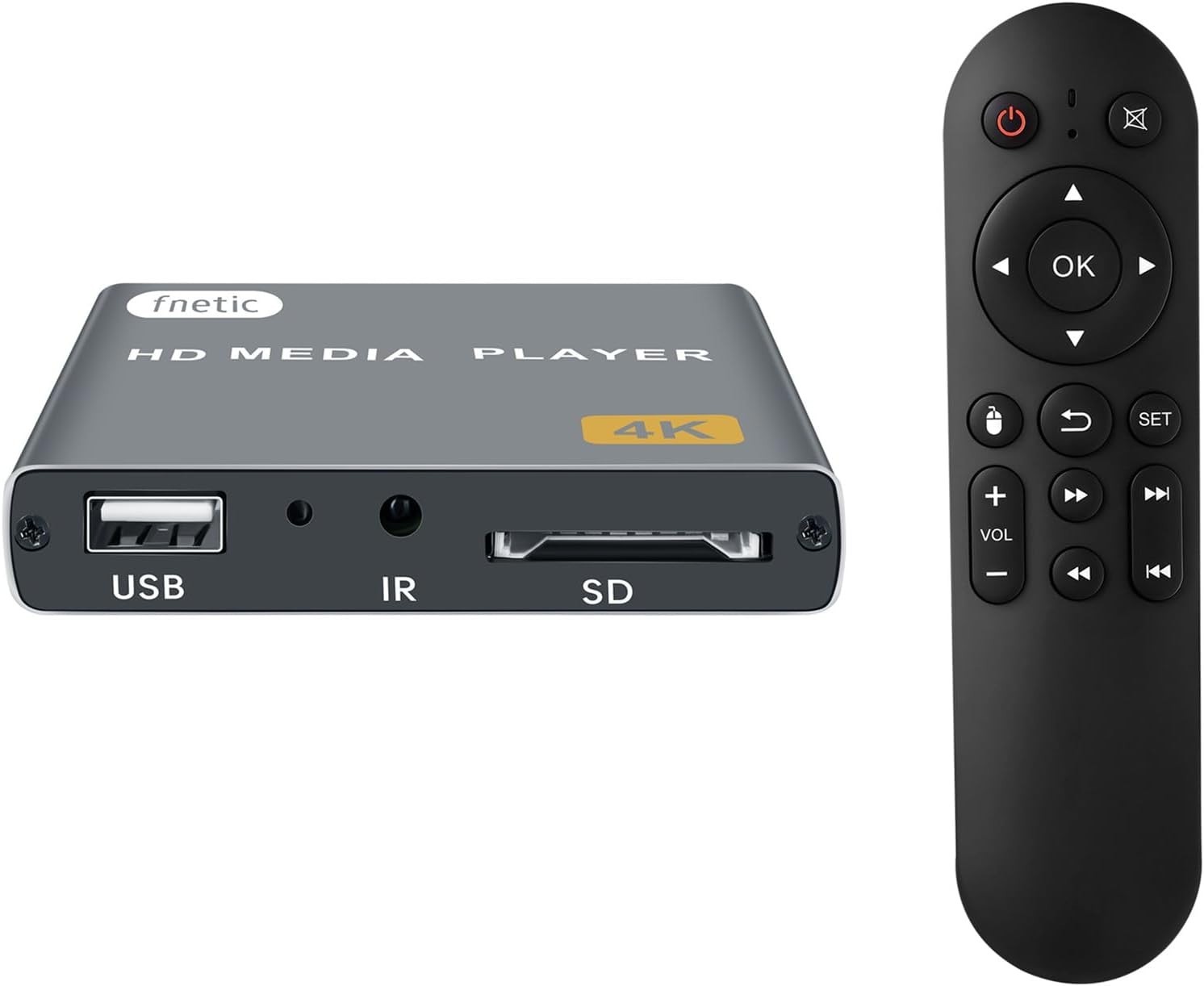 4K Digital Media Player, TV MP4 Video Player with HDMI/AV Output, Digital Sig…