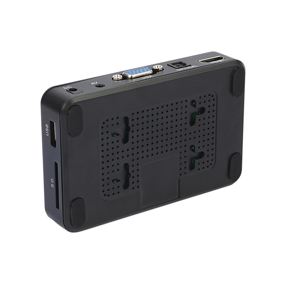 Seebest P6 HD Player Video Player HDMI VGA AV For Home U Disk SD Card Projector-