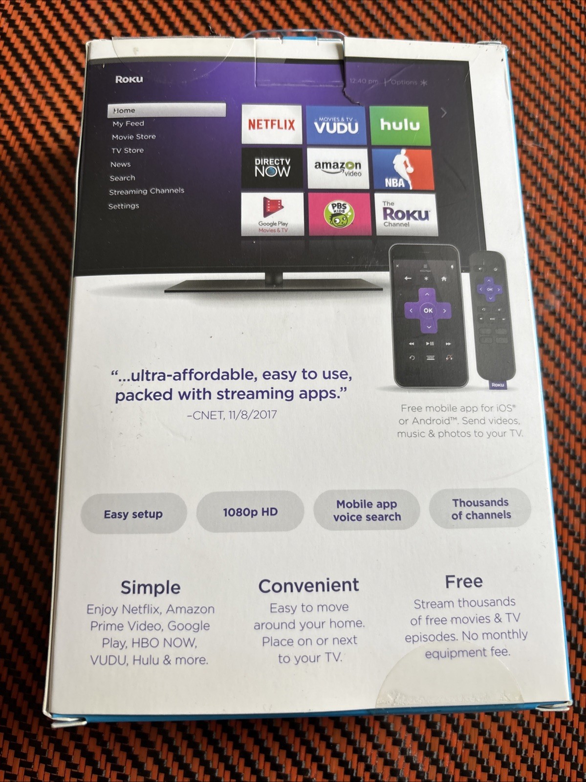 Roku Express (6th Generation) HD Media Streamer 3900RW New Sealed