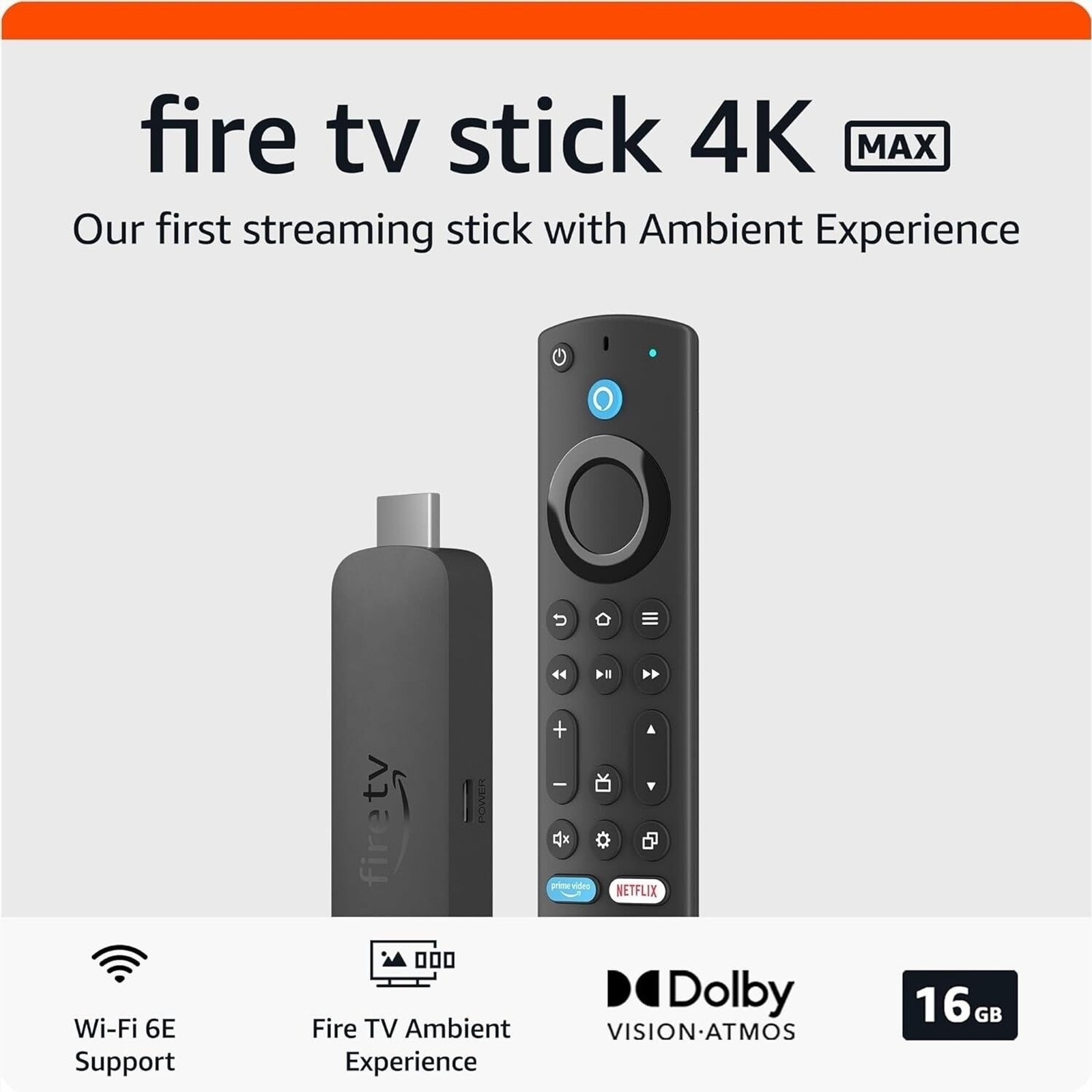 Amazon Fire TV Stick 4K Max streaming device