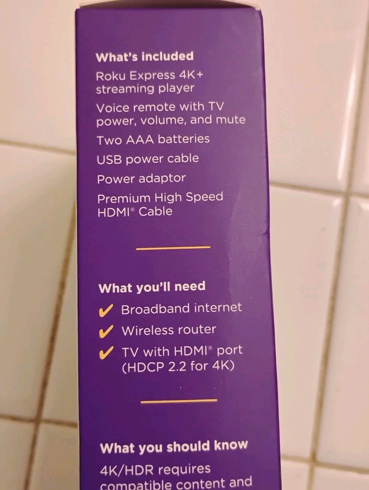 Roku Express 4K+ HD Streaming Media Player Easy Set up – NEW In Box