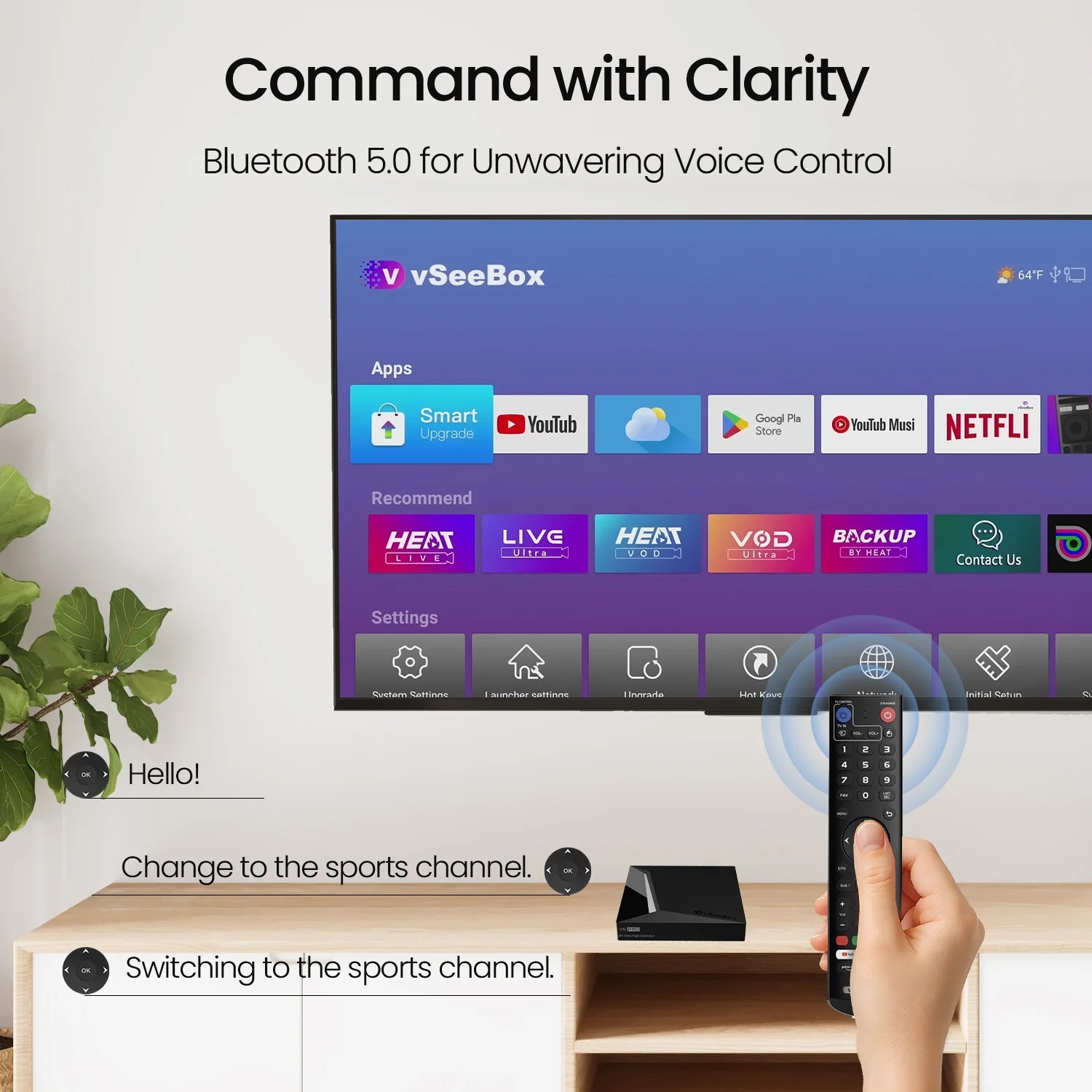 2026 Vseebox V5 pro, Latest Android TV Box Authorized Dealer Same-Day Ship