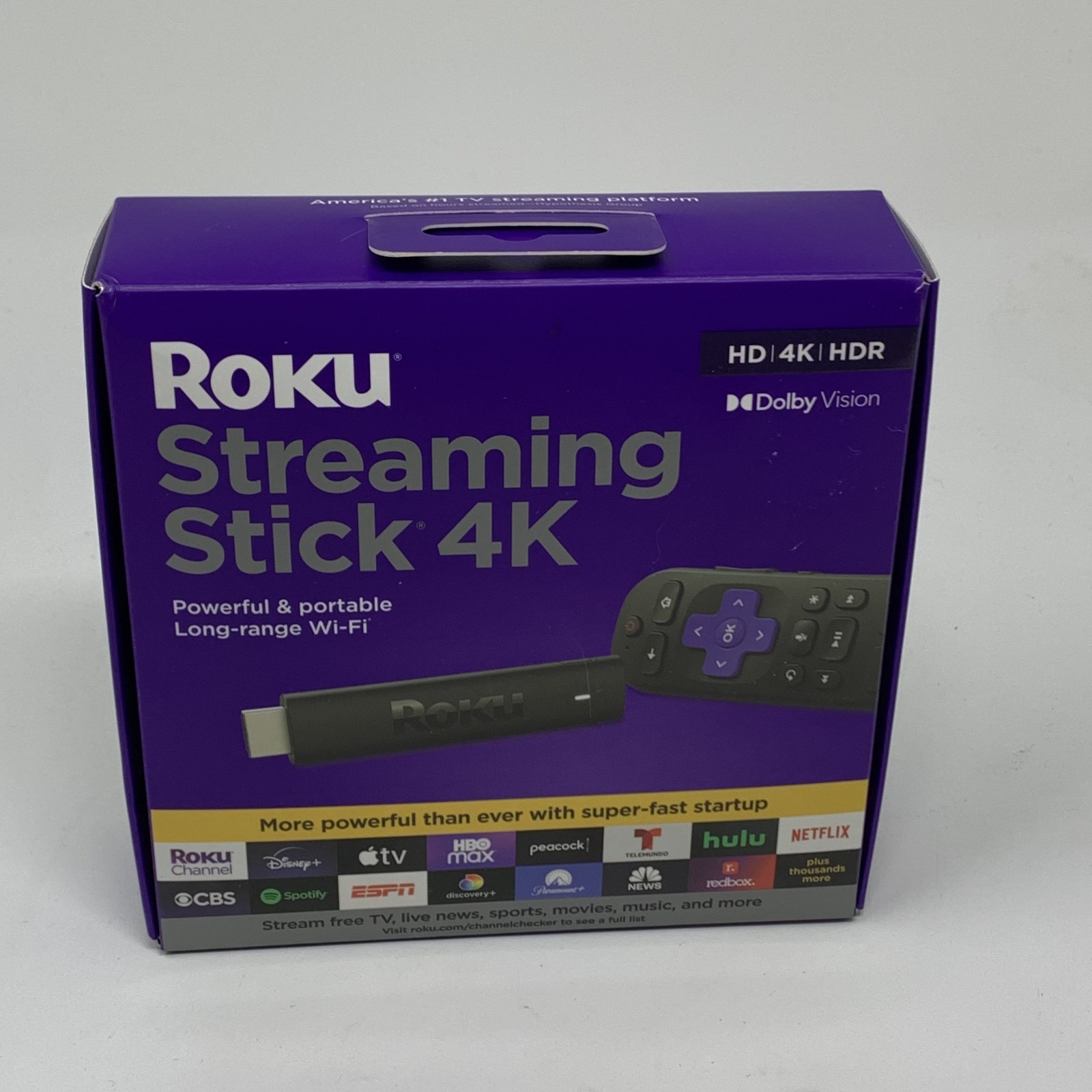 Roku Streaming Stick 4K/HDR/Dolby Vision Streaming Device Roku Voice Remote