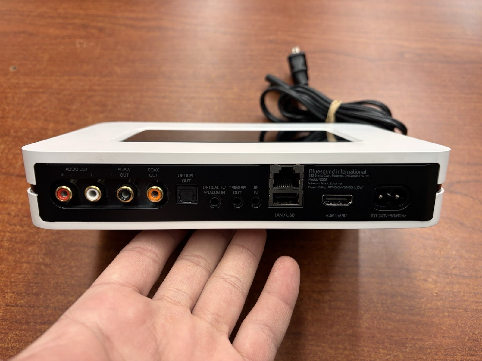 Bluesound NODE N130 Wireless Multi-Room Hi-Res Music Streamer white