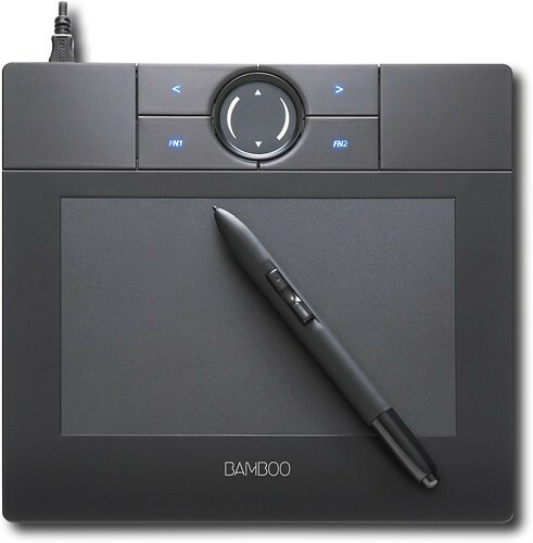 Wacom – Bamboo (Small) MTE450 USB Tablet with Cordless Pen ONLY – Black