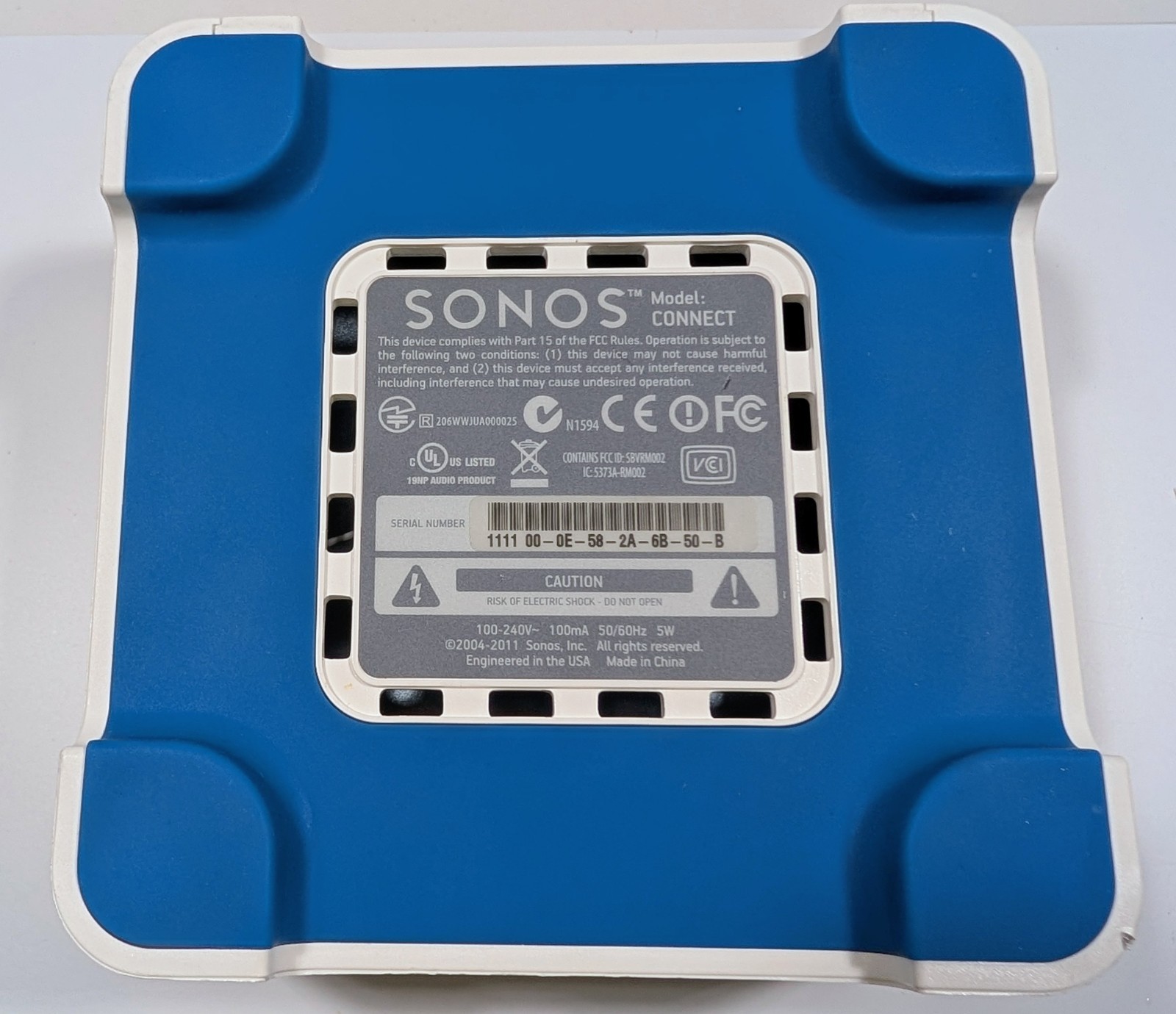 Sonos Connect Wireless Home Audio Streamer Gen1 S1 with Power Cord