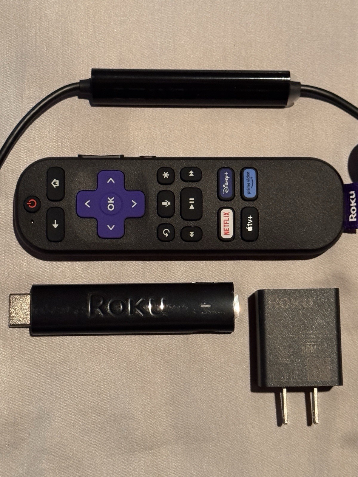 Roku Streaming Stick 4K Dongle 4K HDR Dolby Vision HDMI Wi-Fi Portable w/ case