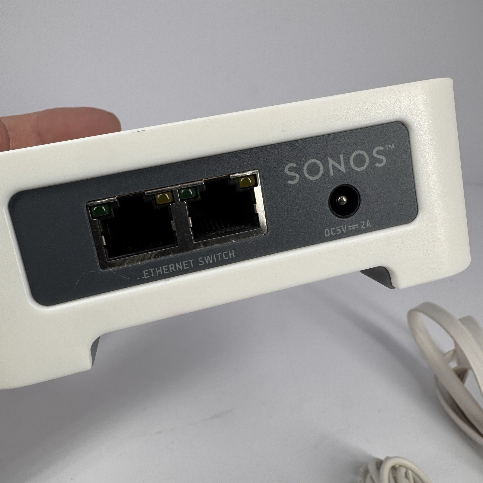 Sonos ZoneBridge BR100 Wireless Bridge White w Power Adapter Ethernet Cable