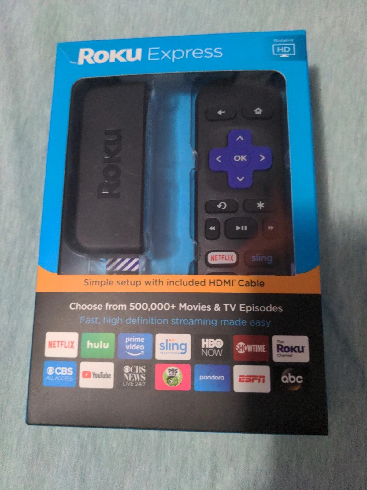 👉✅Roku Express 3900RW (6th Gener) HD Media Streamer w/High Speed HDMI & USB