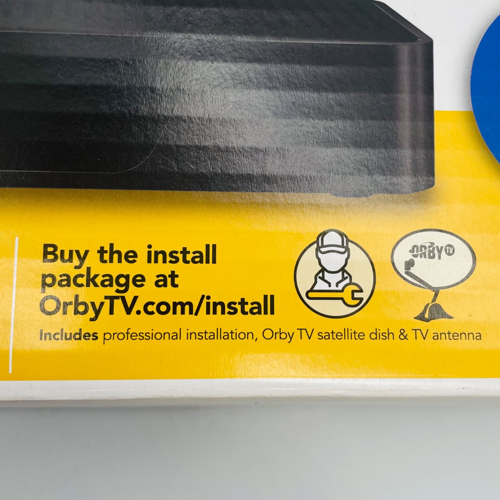 NEW Orby TV Satellite Receiver No Contract No Internet Required Black KSTB2095