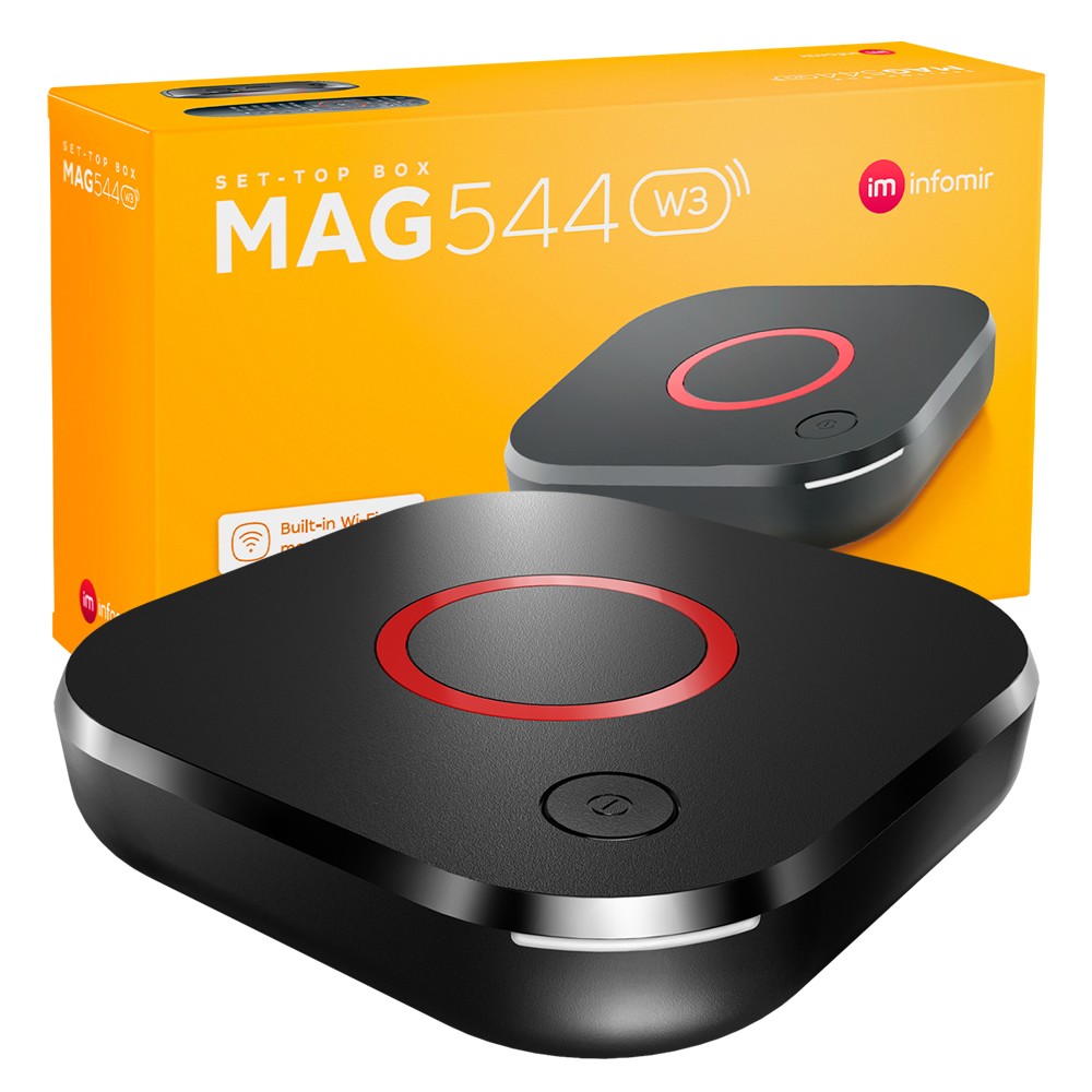 Infomir MAG544W3 MAG 544 W3/ 600Mbps built-in DUAL WiFi 5G 4K LINUX TV BOX