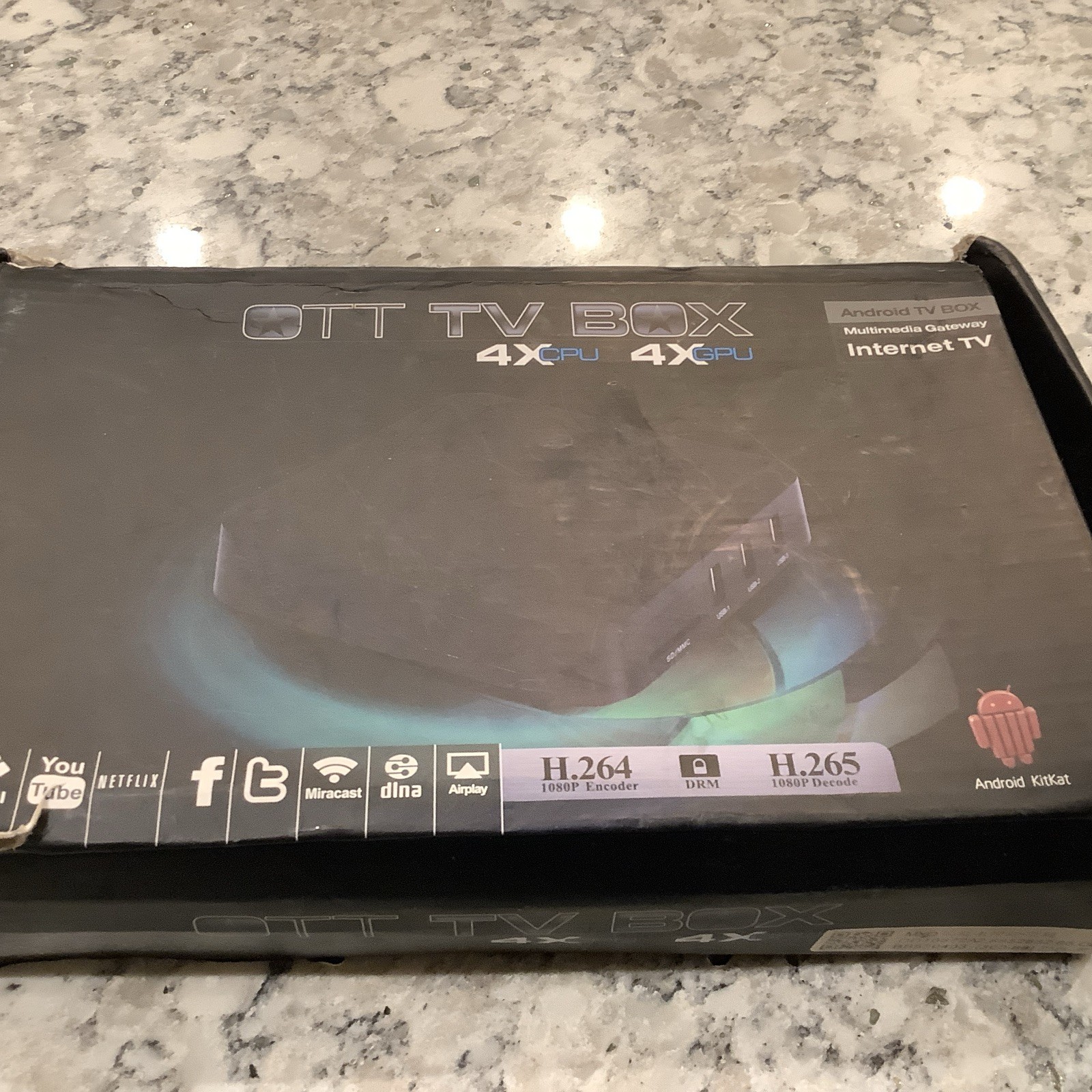 MXQ Pro S905W 4k Smart TV Box – Black One MXQ WITH REMOTE, NO POWER CORD