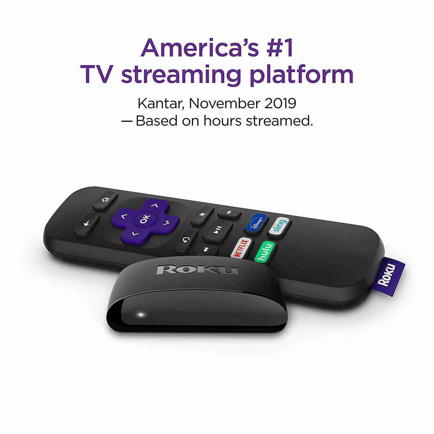 Roku Express 3930R 5X More Powerful HD Media Streamer – Black Latest Edition