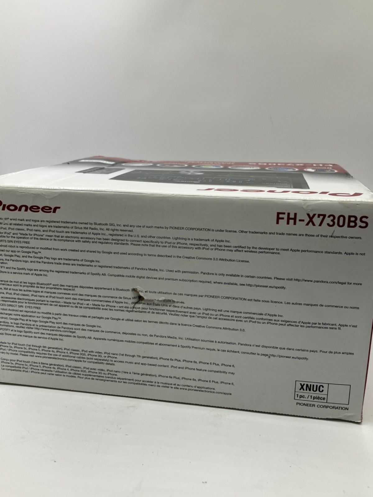 Pioneer FH-X730BS CD Car Audio Receiver W/ Built-in Bluetooth