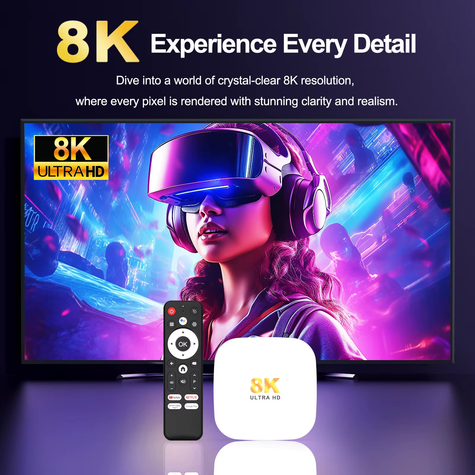 Smart TV Box H96 MAX M2 PLUS Rockchip RK3528 8K WiFi6 BT5.4 Google Voice Assista