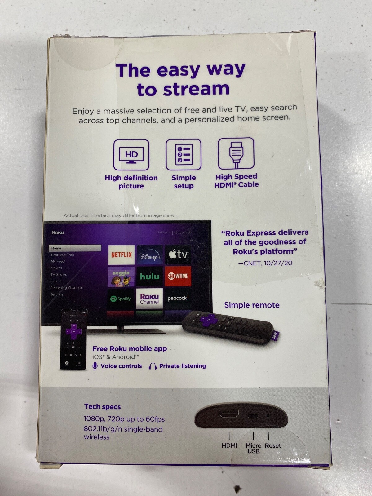 Roku Express HD- Fast, High Definition Streaming Made Easy