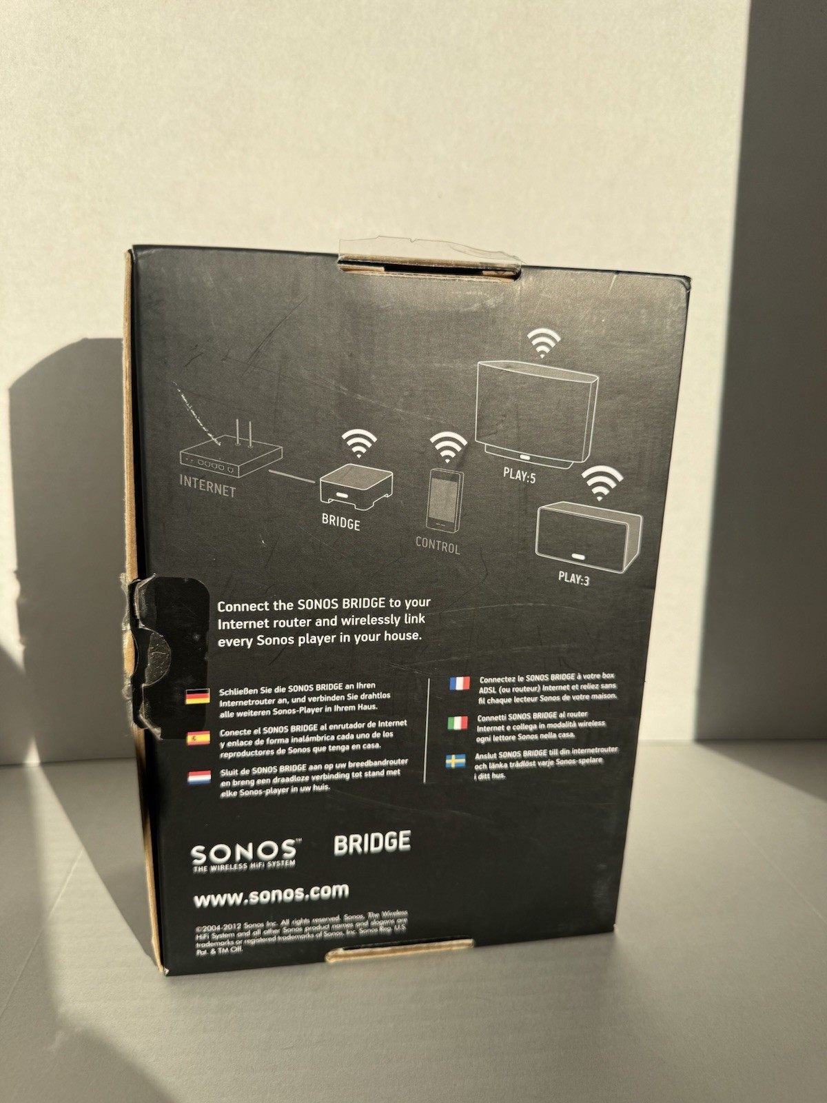 Sonos Bridge Wireless HiFi System NEW- Open Box