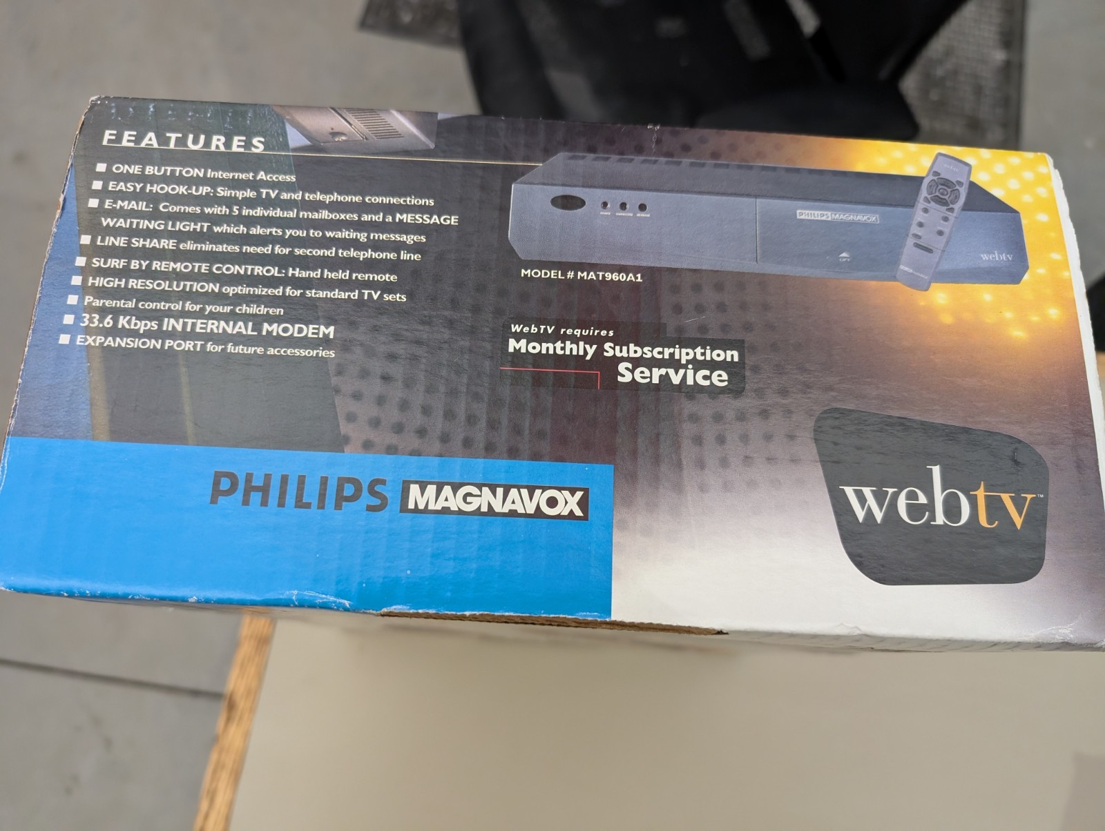 RARE MAT960 Philips Magnavox Webtv Original Internet Receiver W/Parallel Port