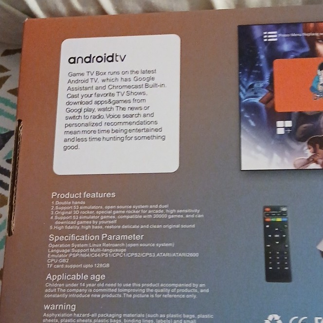M77 Android TV 11.3 Box Amlogic H616 128GB Wi-Fi HDMI 8K/4K HDR DTS