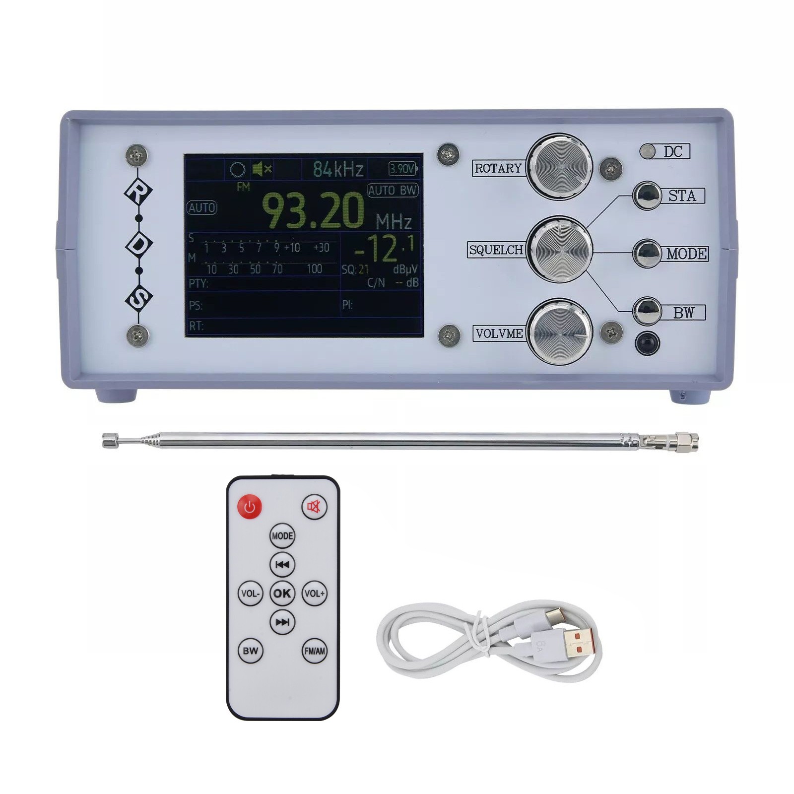 TEF6686 Desktop Radio DSP RDS AM FM LW MW SW Full Band Radio with Speaker