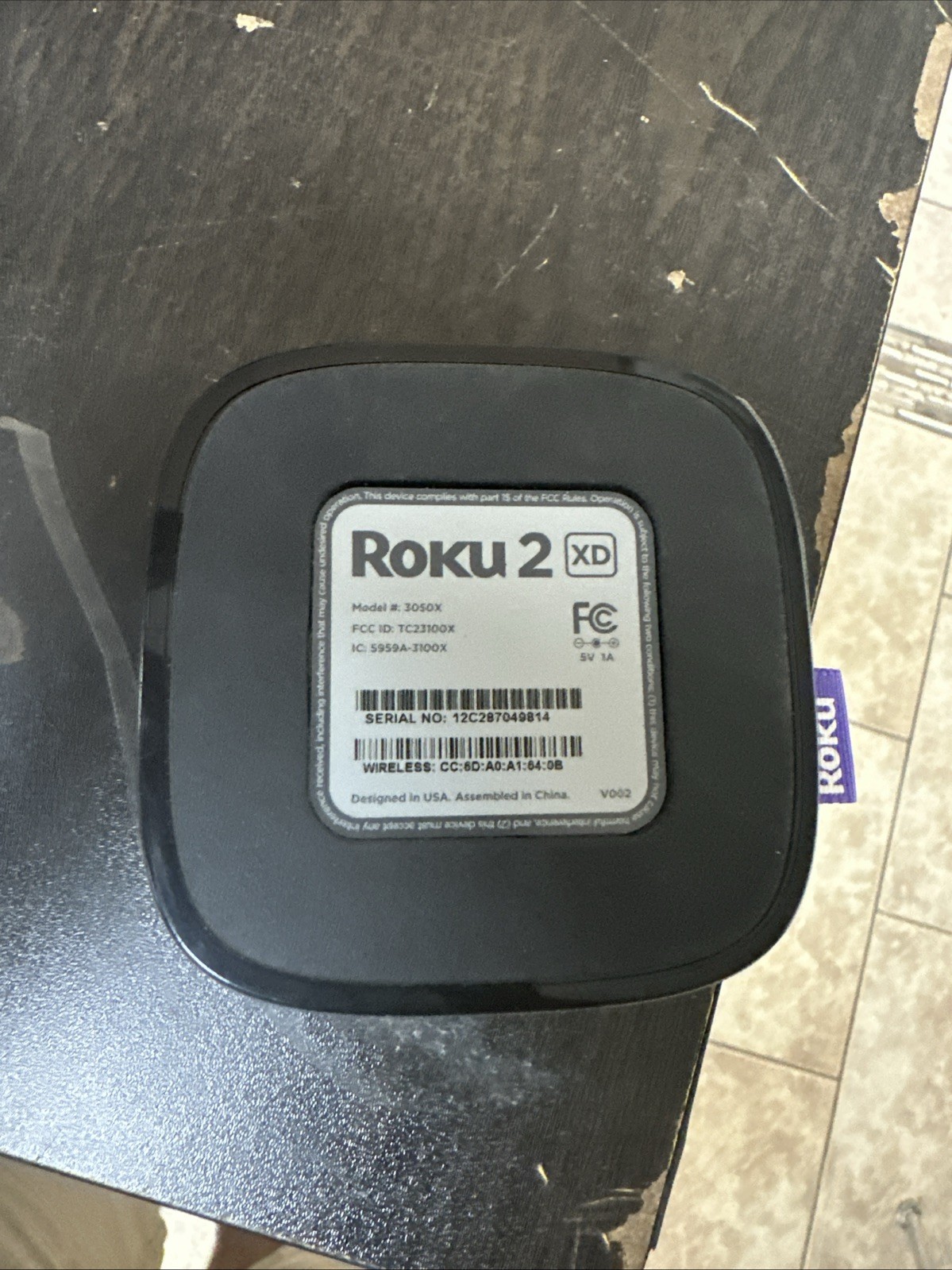 Roku 2 XD Media Streamer Player Model # 3050X With Remote No Box New