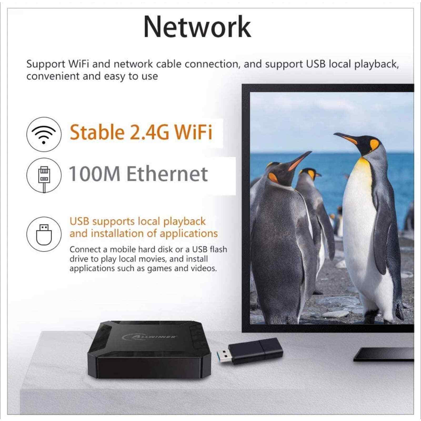 2021 Upgraded Android TV Box, X96 Android 10.0 TV Box Support 2.4G WiFi 100M Eth