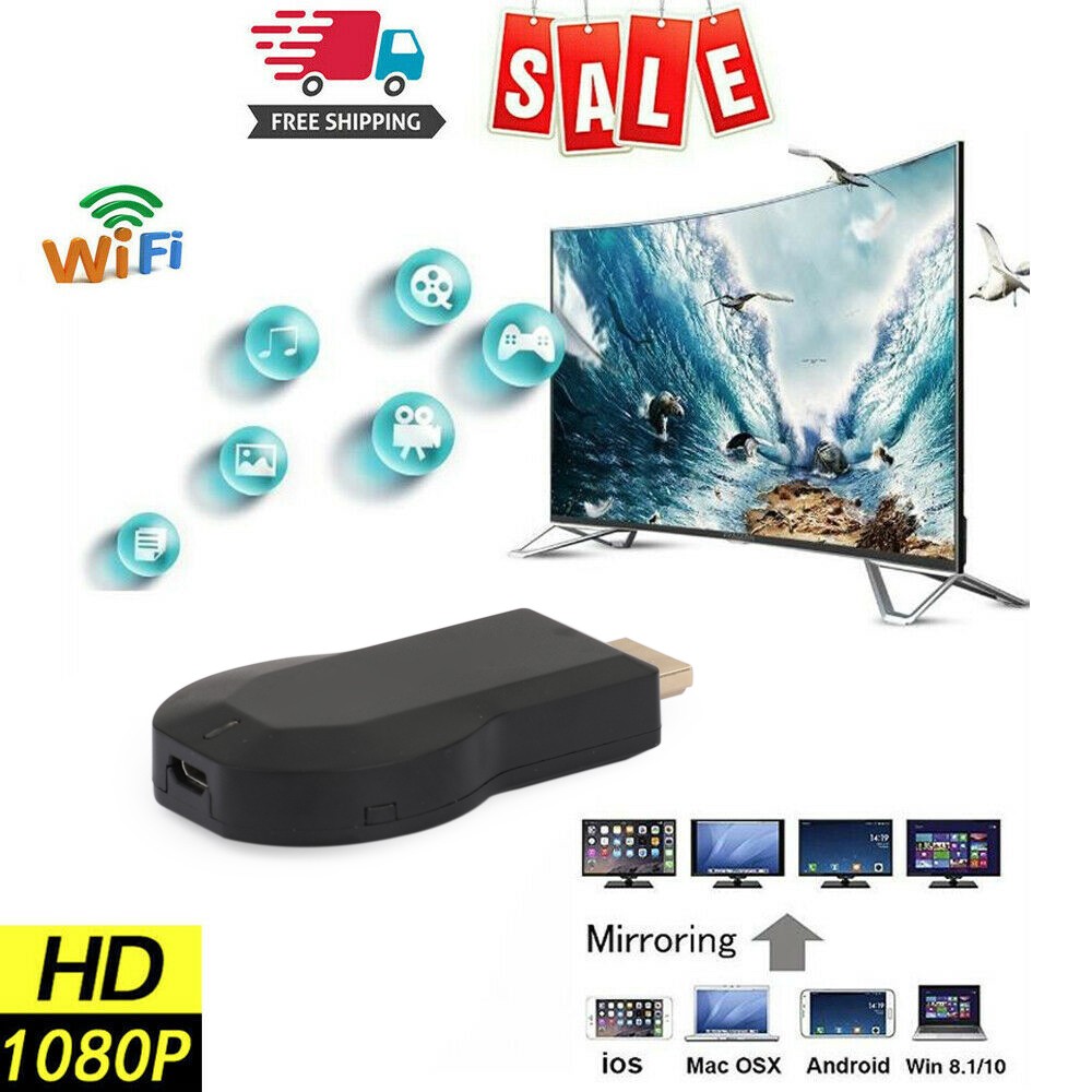 ✨M9 + Air Play HD TV Stick WIFI Display Receiver Dongle Streamer