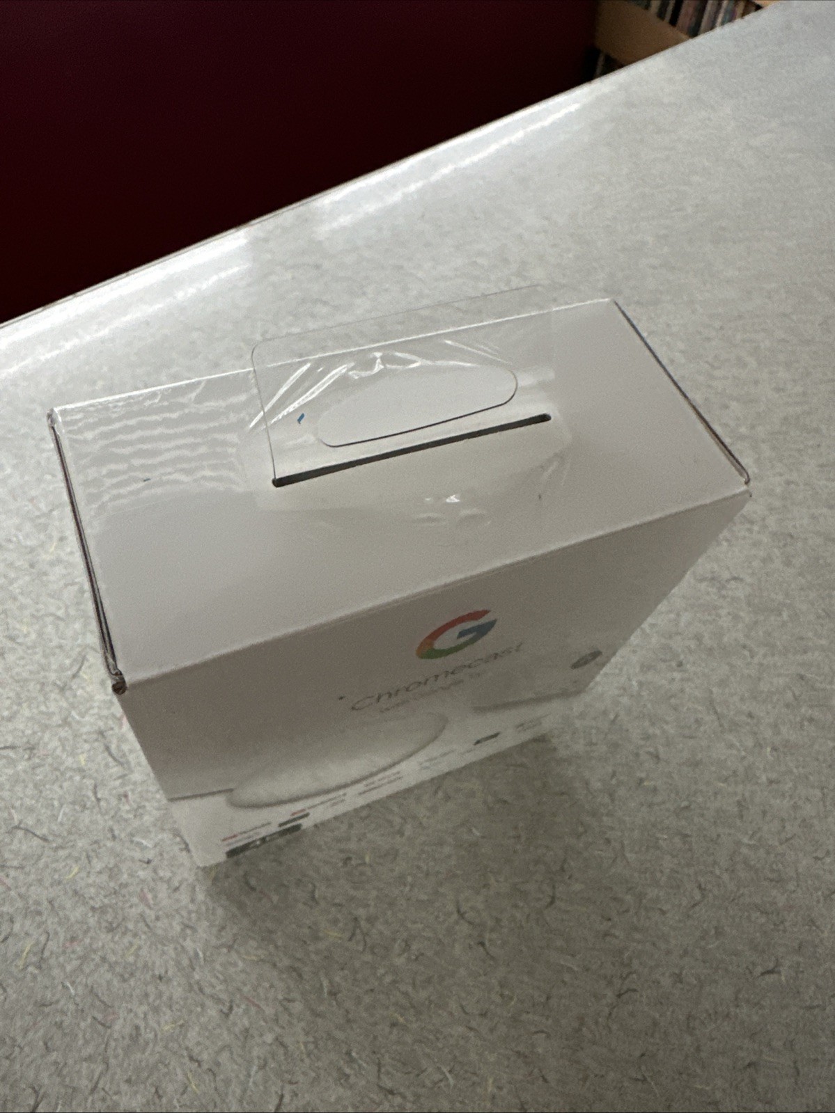 Google Chromecast with Google TV 4K Media Streamer White Wi-Fi Bluetooth HDMI