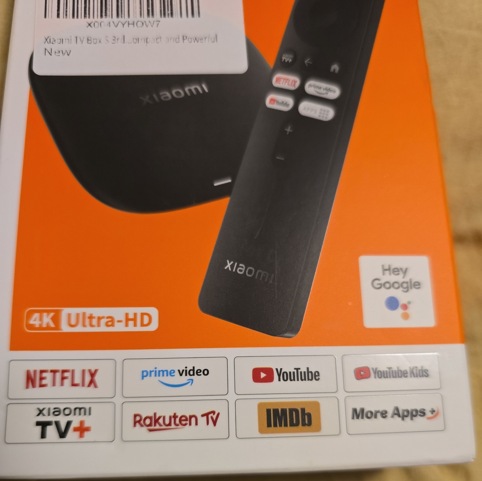 Xiaomi TV Box S 3rd Gen 4K UHD Google 32GB Memory Dolby Vision Atmos WiFi 6 HDMI