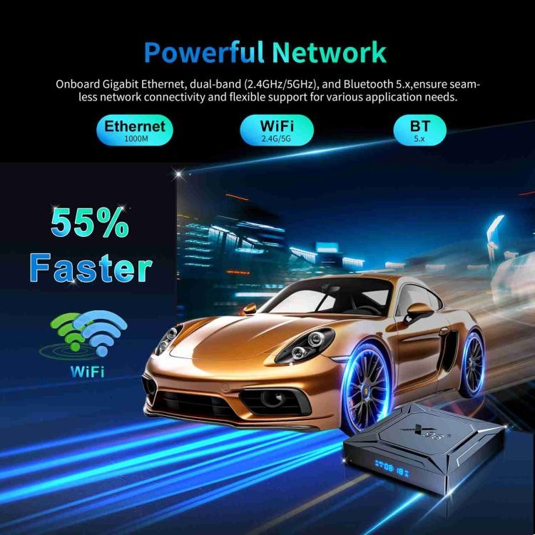 X96 M200 YB951 Android 14.0 Smart TV Box, Amlogic S905X5M Quad-core ARM Cortex